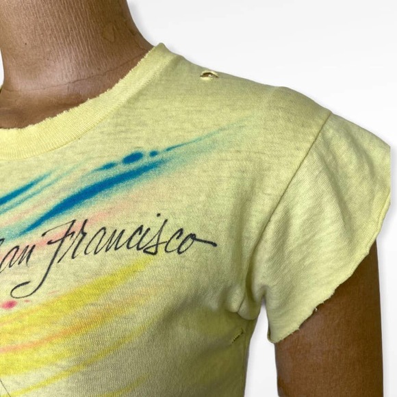 Vintage Airbrushed San Francisco Tee Single Stitched Size Small - Picture 8 of 11